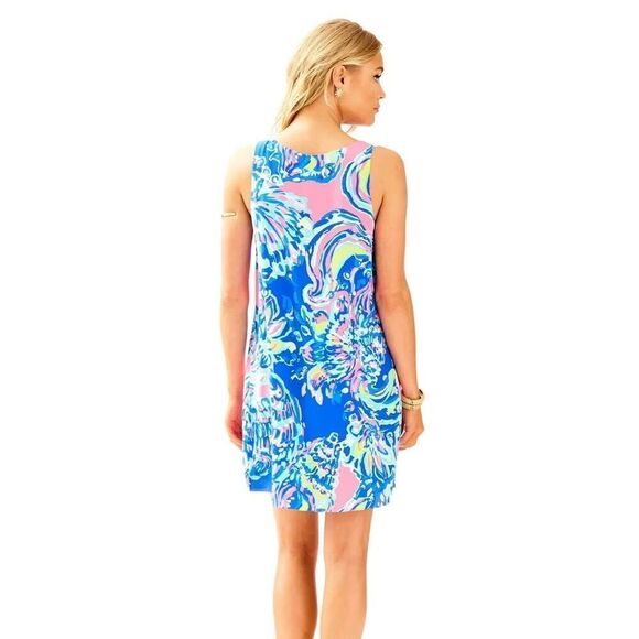 Lilly Pulitzer Jackie Shift 100% Silk Dress, Size Small MSRP $228 - Picture 3 of 11